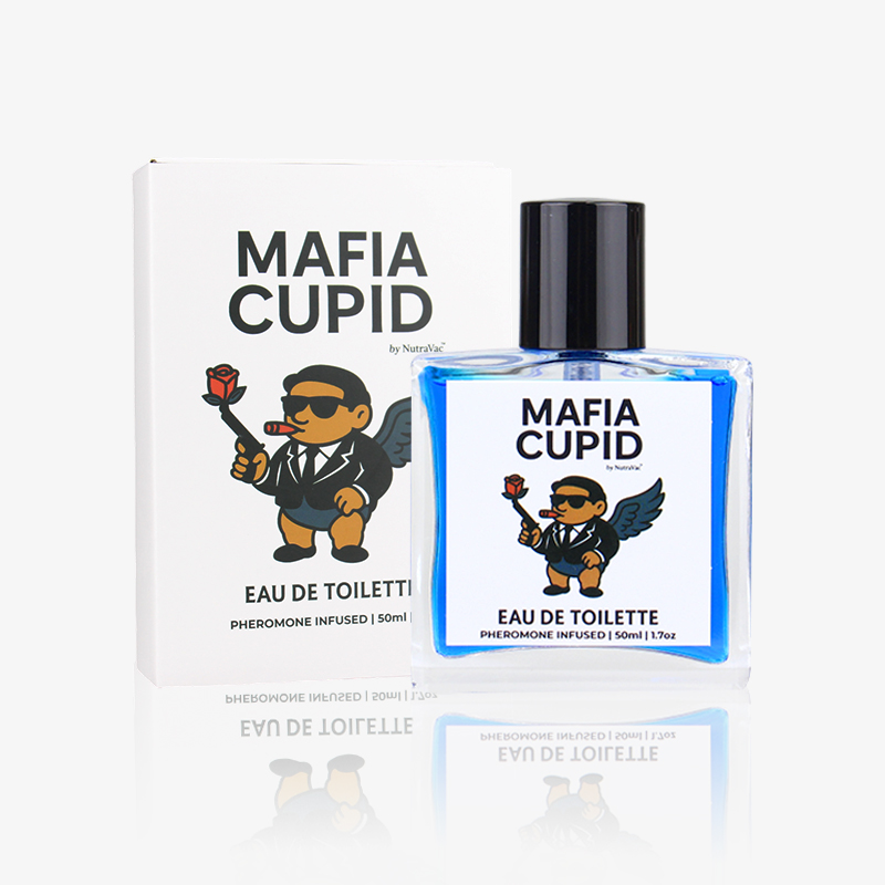 mafia cupid men's cologne long lasting fresh floral fragrance, formaldehyde free gentle formula, 1.7fl.oz elegant glass bottle with black cap